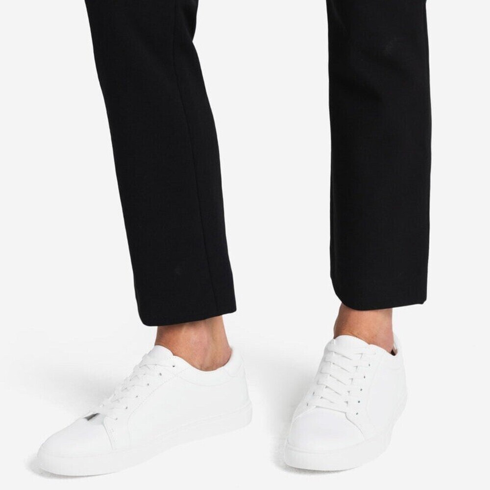 Kenneth Cole Minimalist White Leather Sneakers